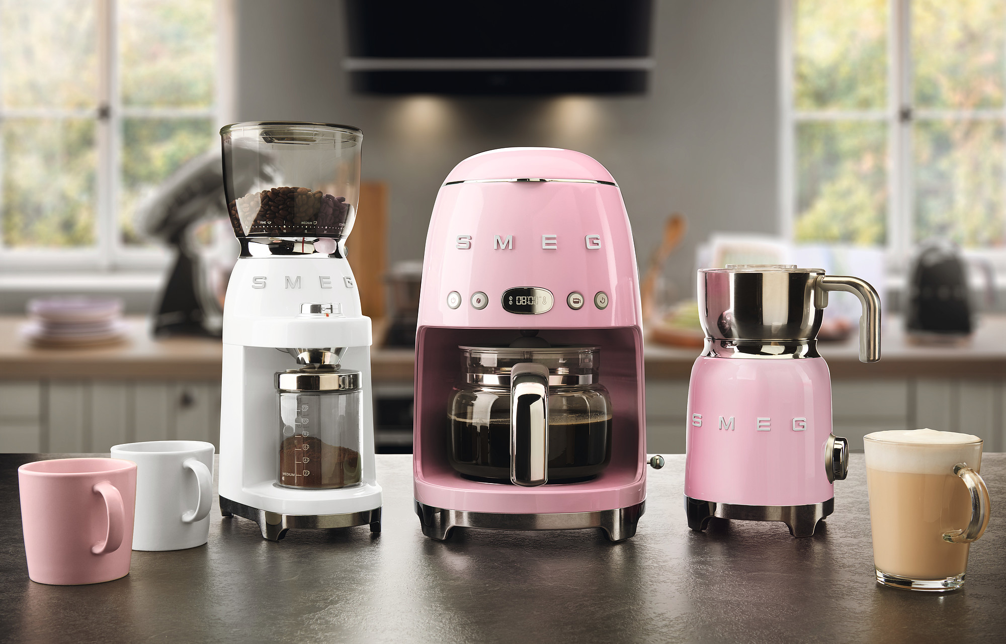 Smeg Standart Filtre Kahve Makinesi - Pembe - Görsel 6