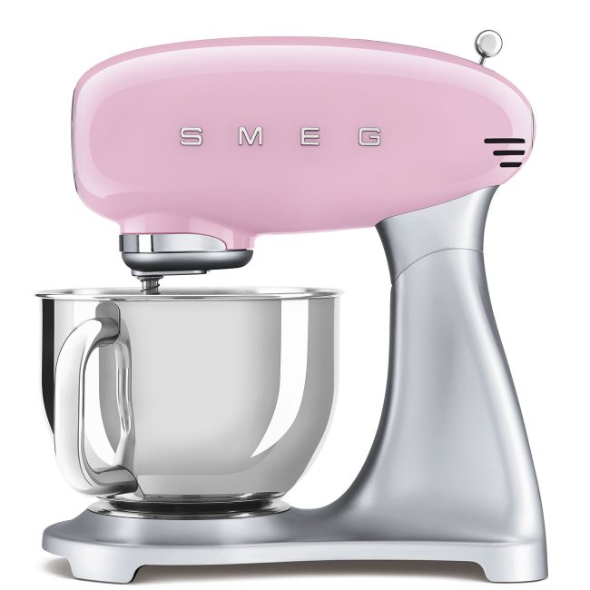 Smeg 50's Style Standart Hamur Yoğurma & Mutfak Şefi - Pembe