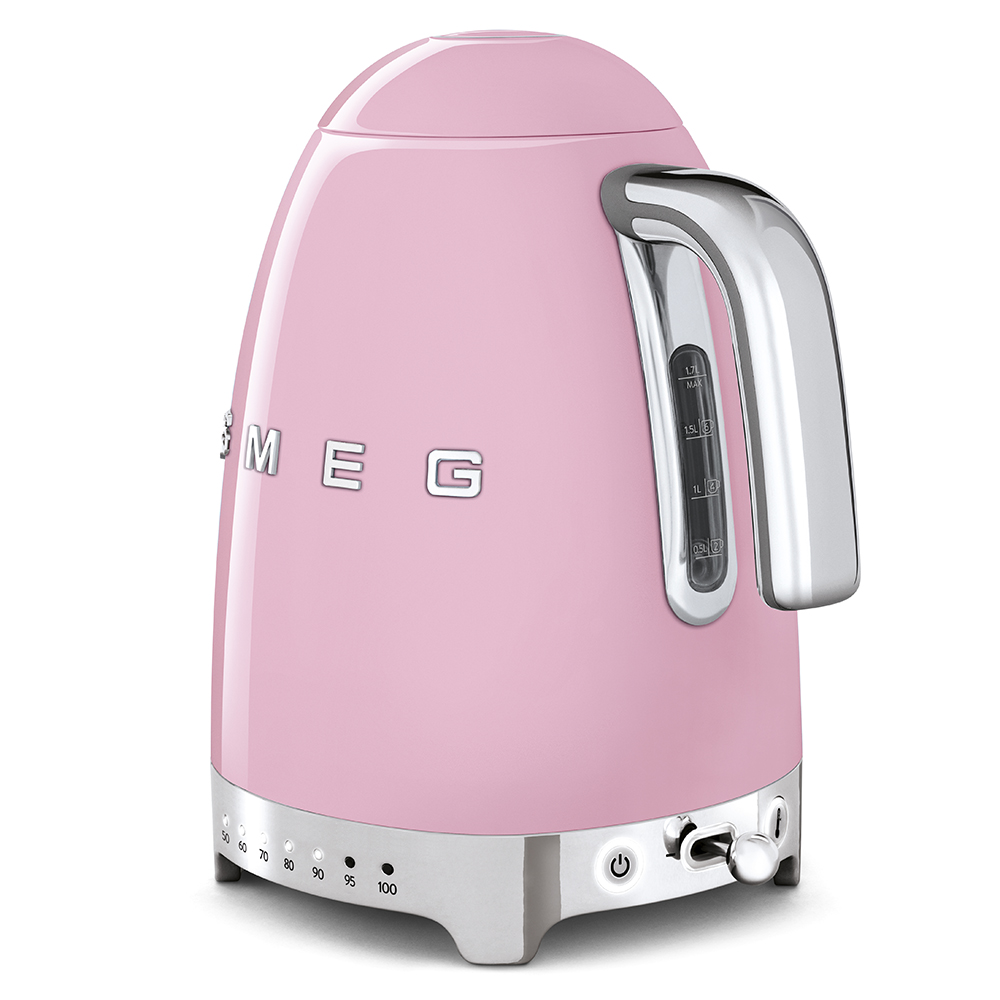 Smeg Standart Isı Ayarlı Kettle (1.7 Litre) - Pembe - Görsel 3