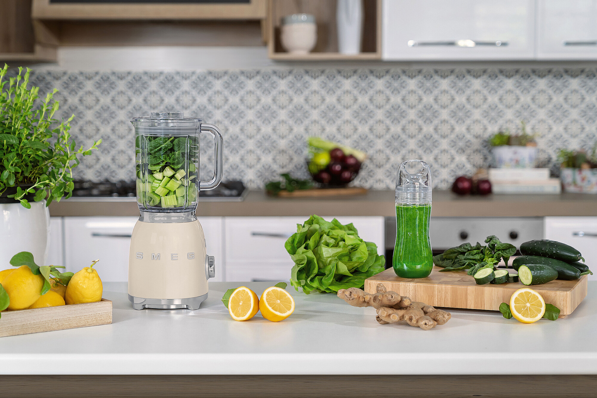 Smeg Standart Smoothie Blender - Krem - Görsel 6