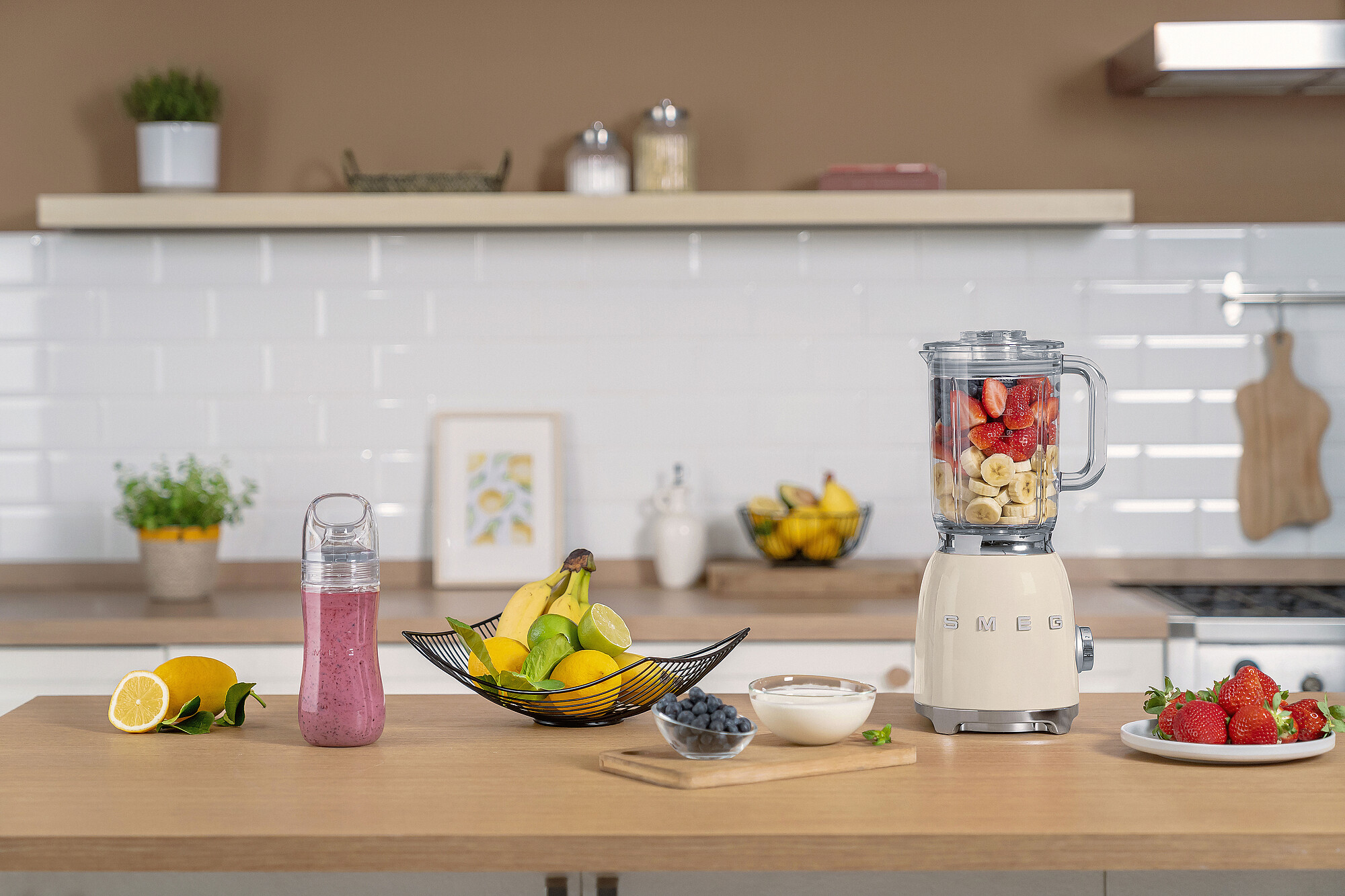 Smeg Standart Smoothie Blender - Krem - Görsel 7
