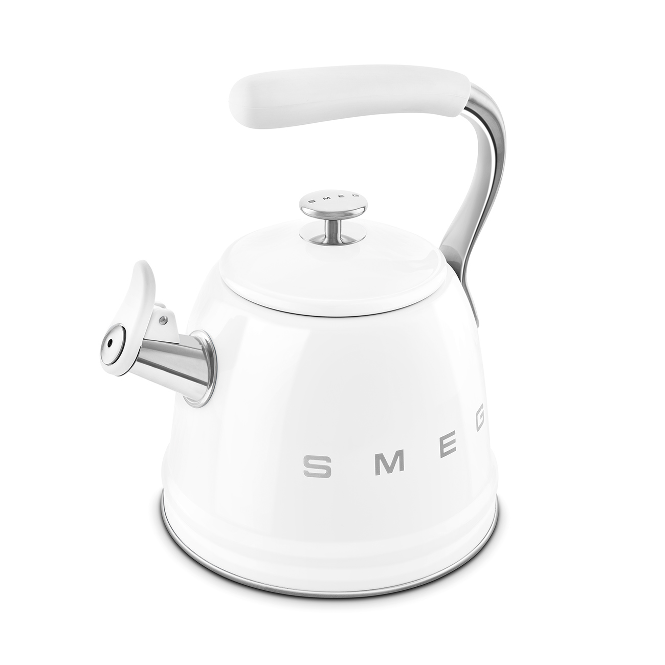 Smeg Retro Set Üstü Islıklı Kettle (2.3 Litre) - Beyaz / Krem - Görsel 5
