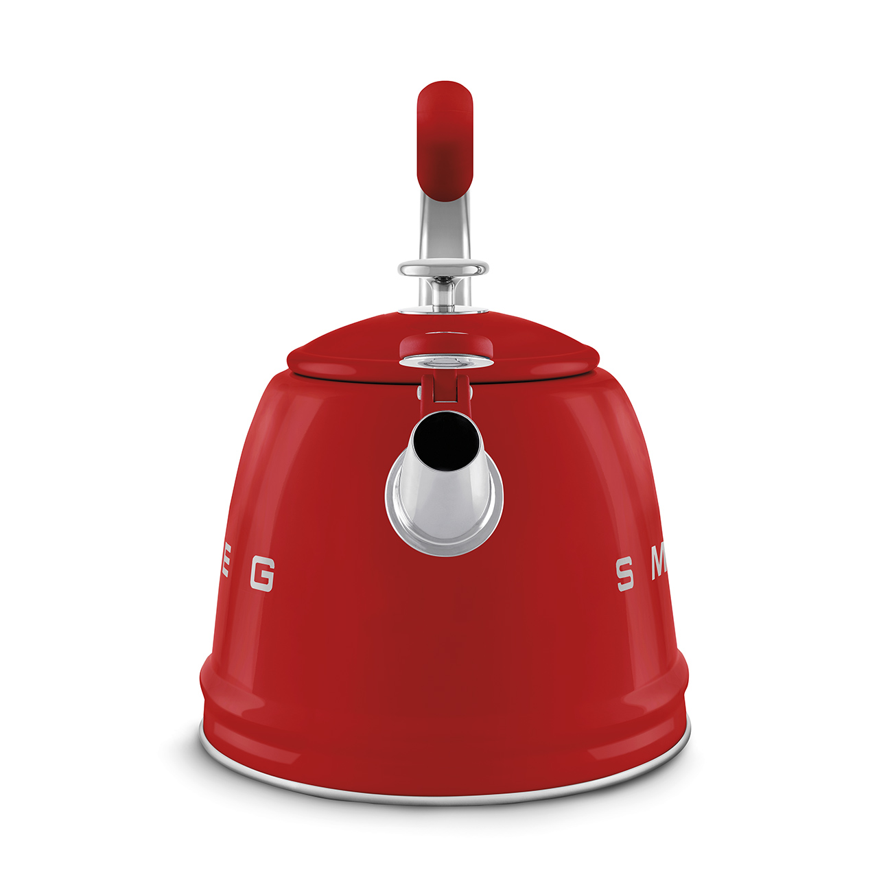 Smeg Retro Set Üstü Islıklı Kettle (2.3 Litre) - Kırmızı - Görsel 2