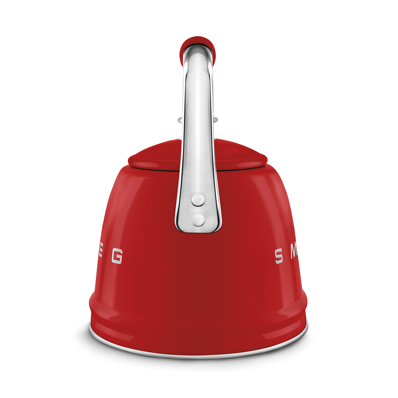 Smeg Retro Set Üstü Islıklı Kettle (2.3 Litre) - Kırmızı - Görsel 3