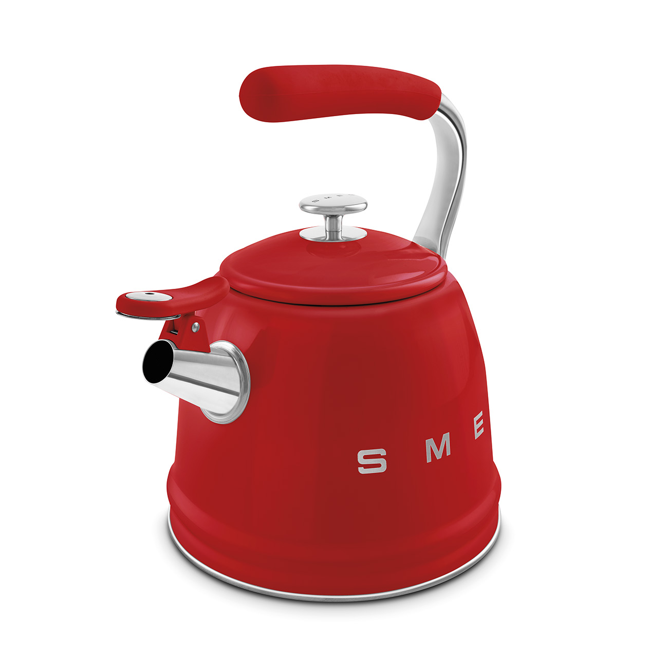 Smeg Retro Set Üstü Islıklı Kettle (2.3 Litre) - Kırmızı - Görsel 5