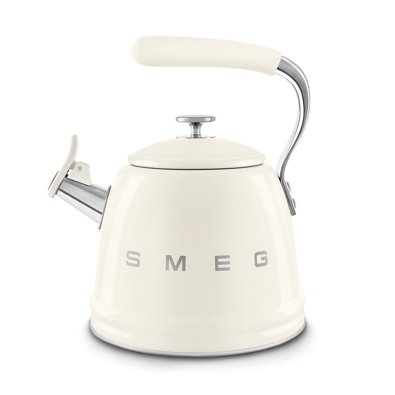 Smeg Retro Set Üstü Islıklı Kettle (2.3 Litre) - Krem