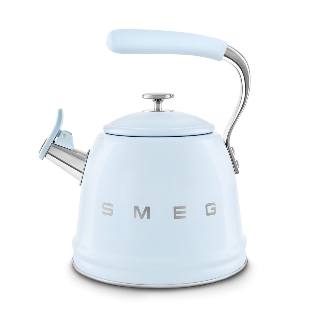 Smeg Retro Set Üstü Islıklı Kettle (2.3 Litre) - Pastel Mavi