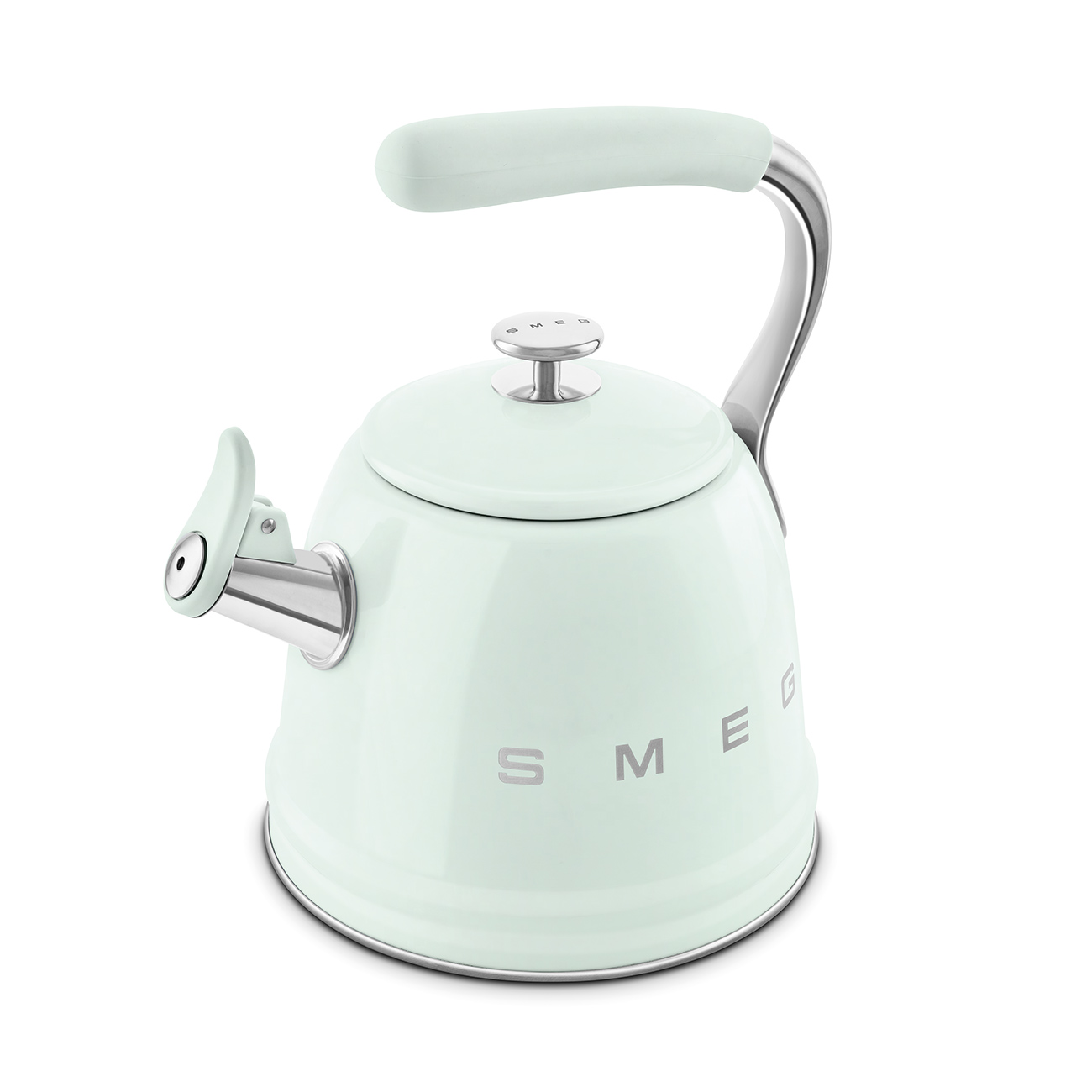 Smeg Retro Set Üstü Islıklı Kettle (2.3 Litre) - Pastel Yeşil - Görsel 5