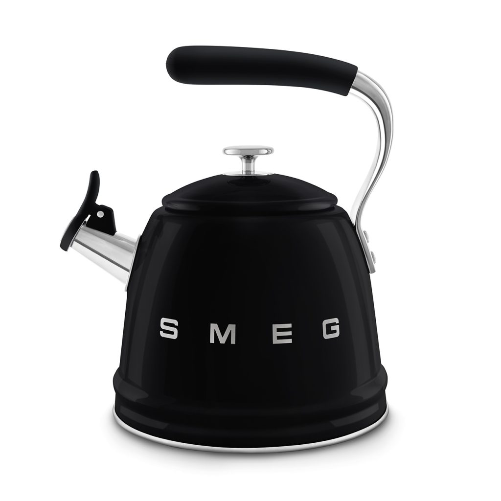Smeg Retro Set Üstü Islıklı Kettle (2.3 Litre) - Siyah
