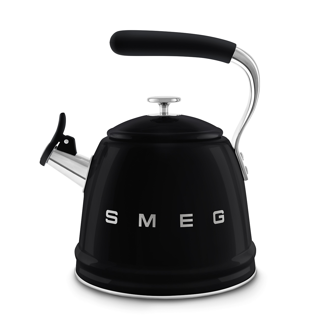 Smeg Retro Set Üstü Islıklı Kettle (2.3 Litre) - Siyah