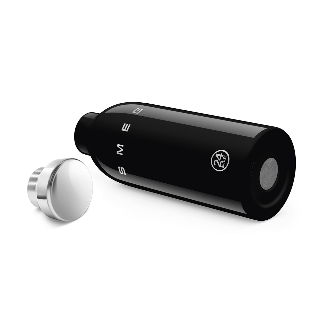 Smeg x 24Bottles Clima Bottle Paslanmaz Çelik Termos 500 ML - Siyah - Görsel 4