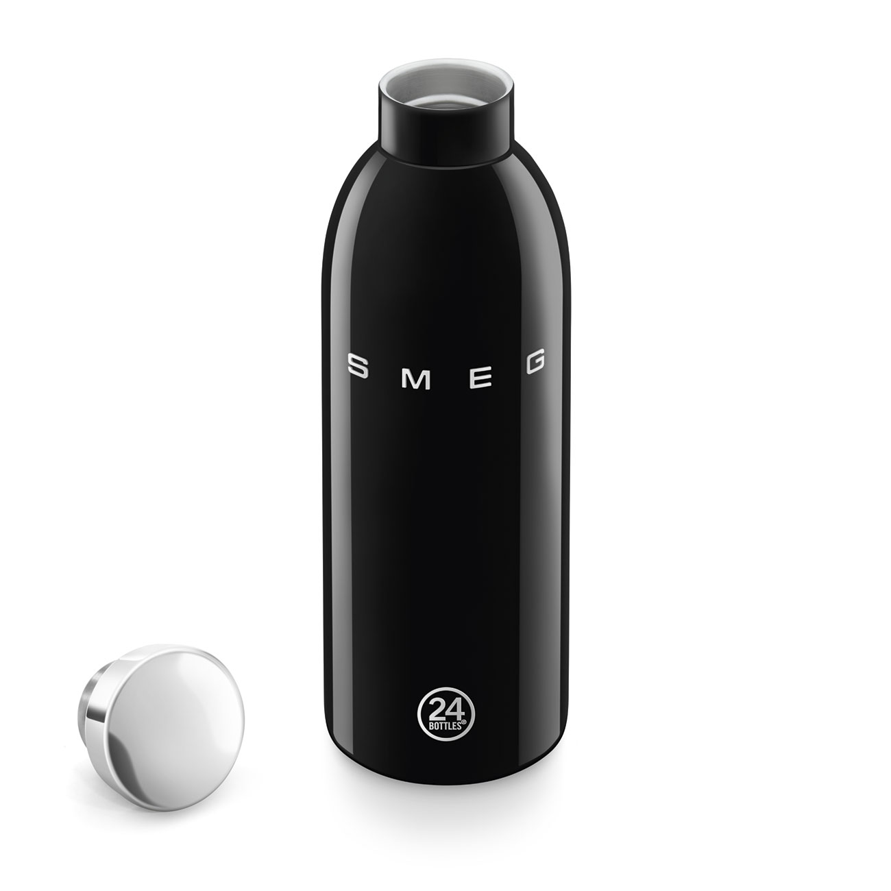 Smeg x 24Bottles Clima Bottle Paslanmaz Çelik Termos 500 ML - Siyah - Görsel 5
