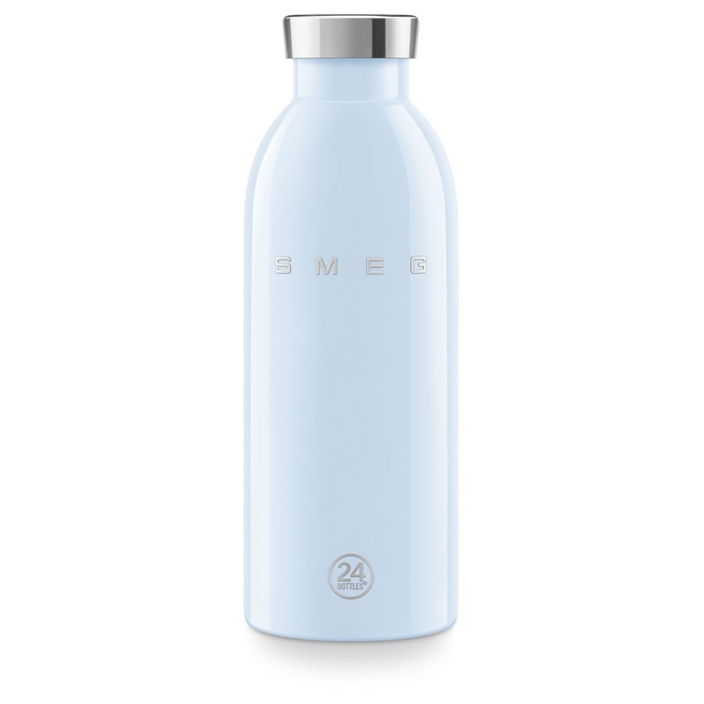 Smeg x 24Bottles Clima Bottle Paslanmaz Çelik Termos 500 ML - Pastel Mavi