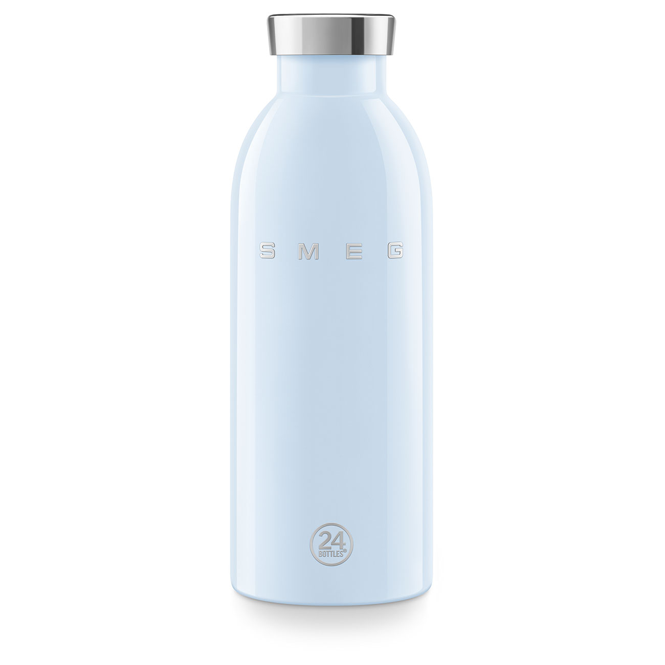 Smeg x 24Bottles Clima Bottle Paslanmaz Çelik Termos 500 ML - Pastel Mavi