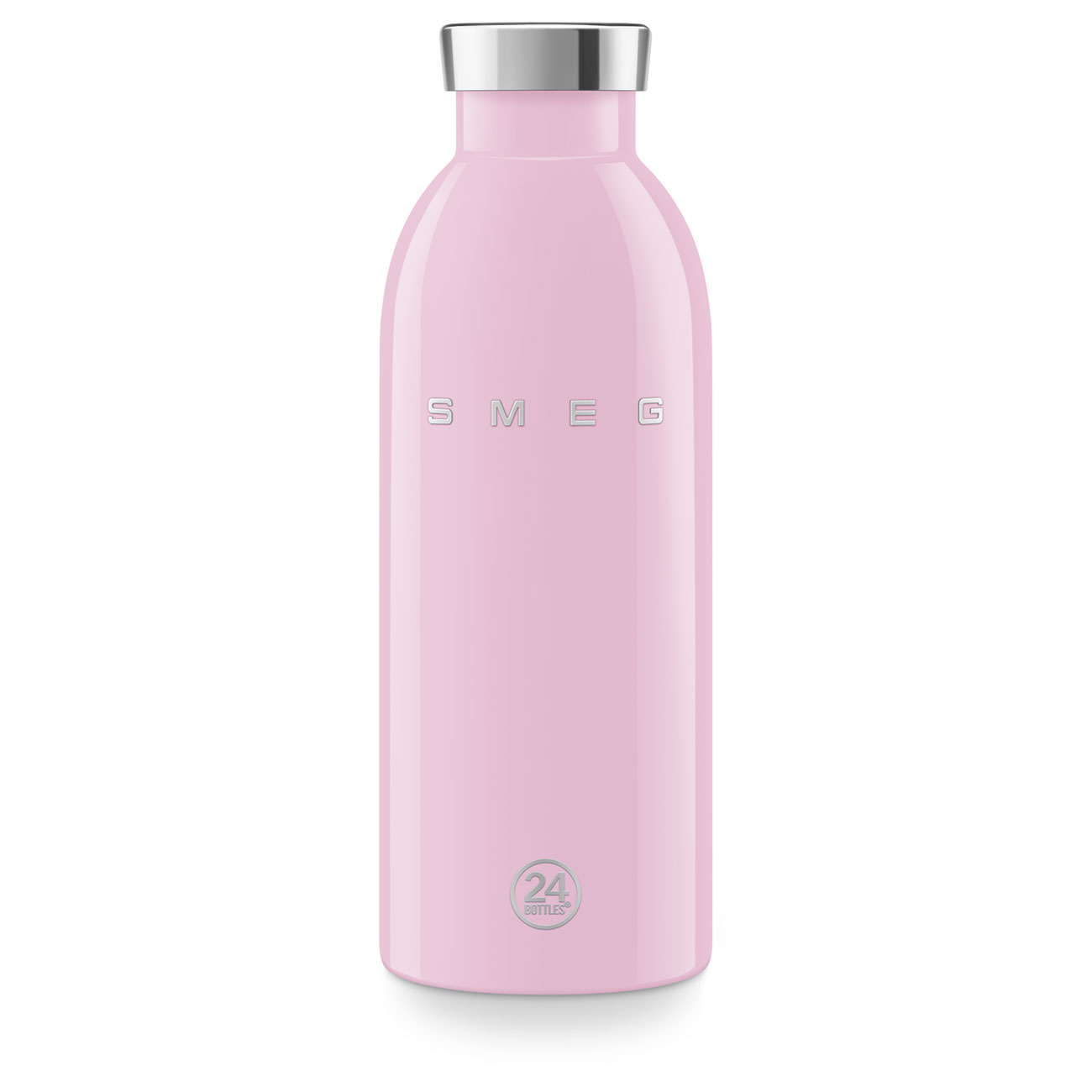 Smeg x 24Bottles Clima Bottle Paslanmaz Çelik Termos 500 ML - Pembe