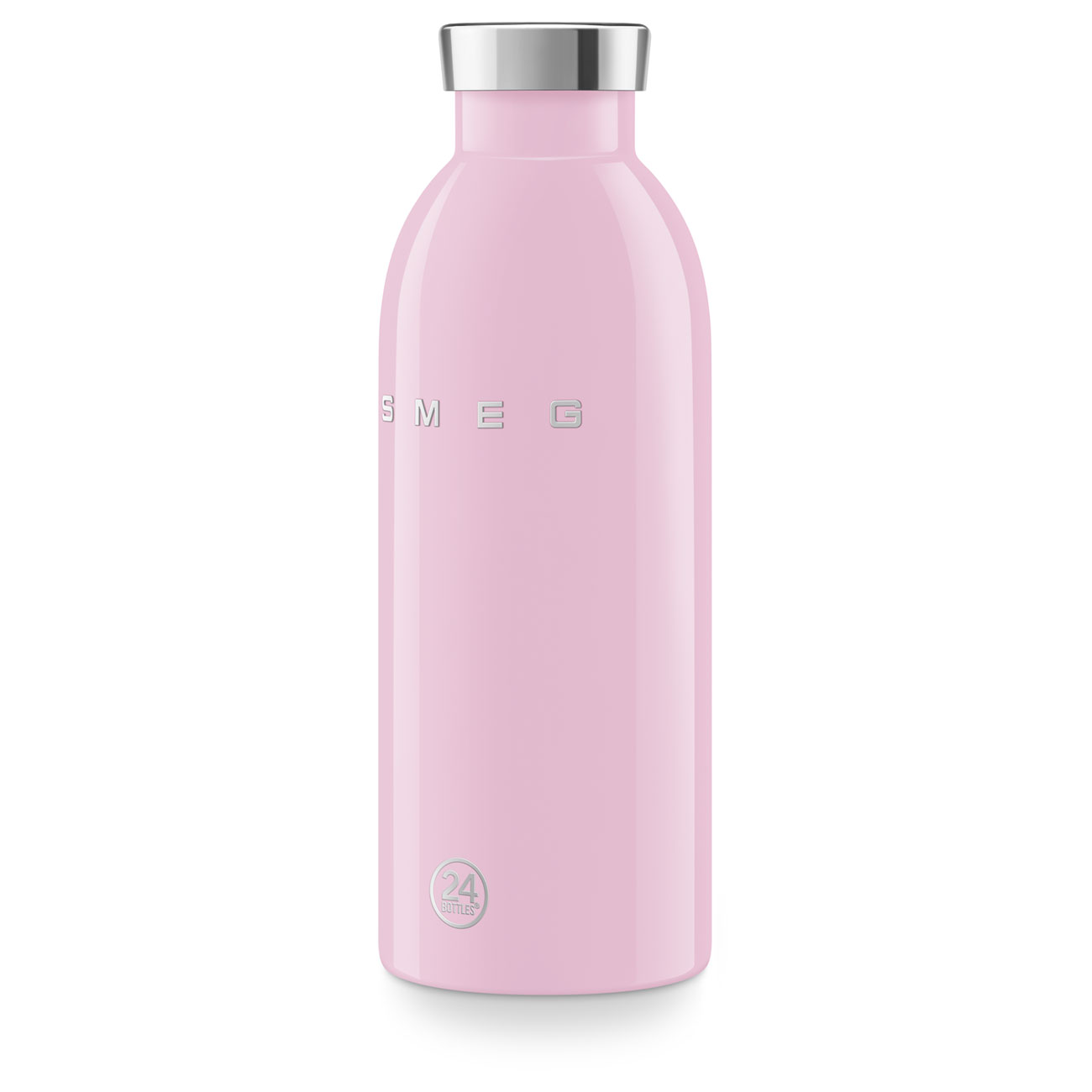 Smeg x 24Bottles Clima Bottle Paslanmaz Çelik Termos 500 ML - Pembe - Görsel 2