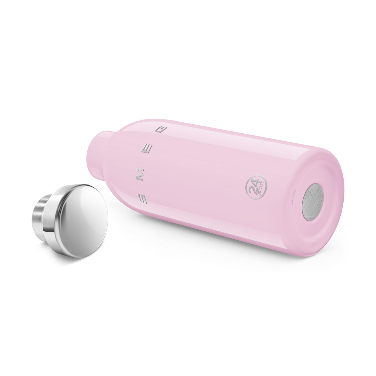 Smeg x 24Bottles Clima Bottle Paslanmaz Çelik Termos 500 ML - Pembe - Görsel 3
