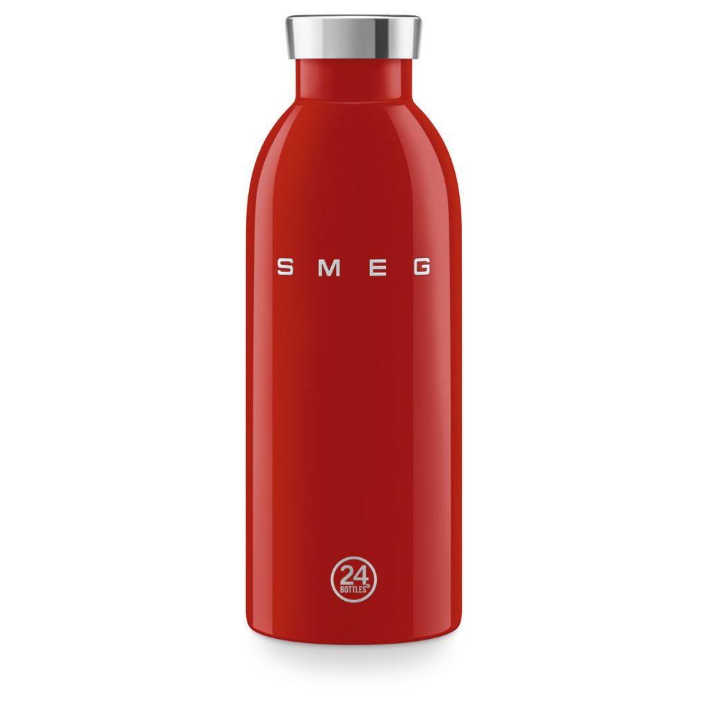 Smeg x 24Bottles Clima Bottle Paslanmaz Çelik Termos 500 ML - Kırmızı