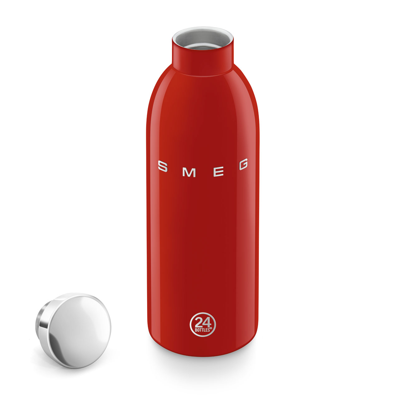 Smeg x 24Bottles Clima Bottle Paslanmaz Çelik Termos 500 ML - Kırmızı - Görsel 4
