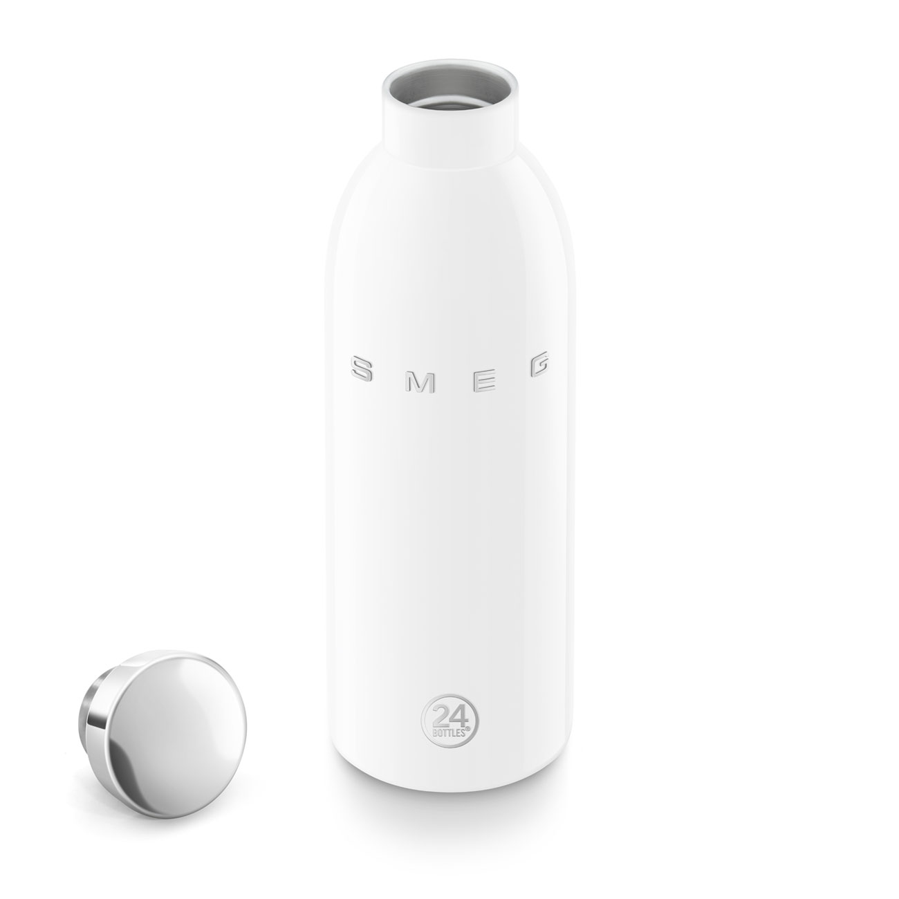 Smeg x 24Bottles Clima Bottle Paslanmaz Çelik Termos 500 ML - Beyaz - Görsel 4