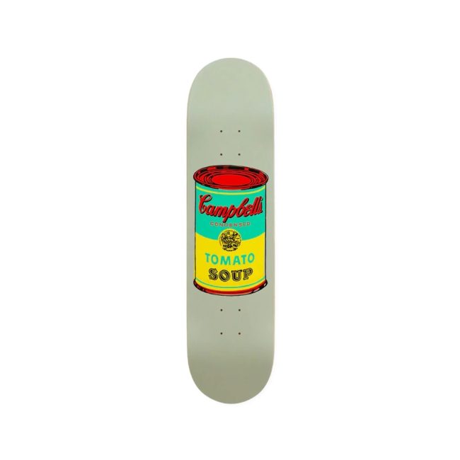 The SKATEROOM Andy Warhol Campbell's Soup Yellow Solo Kaykay Deck