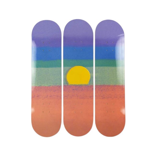 The SKATEROOM Andy Warhol Sunset Orange Triptych Kaykay Deck Seti