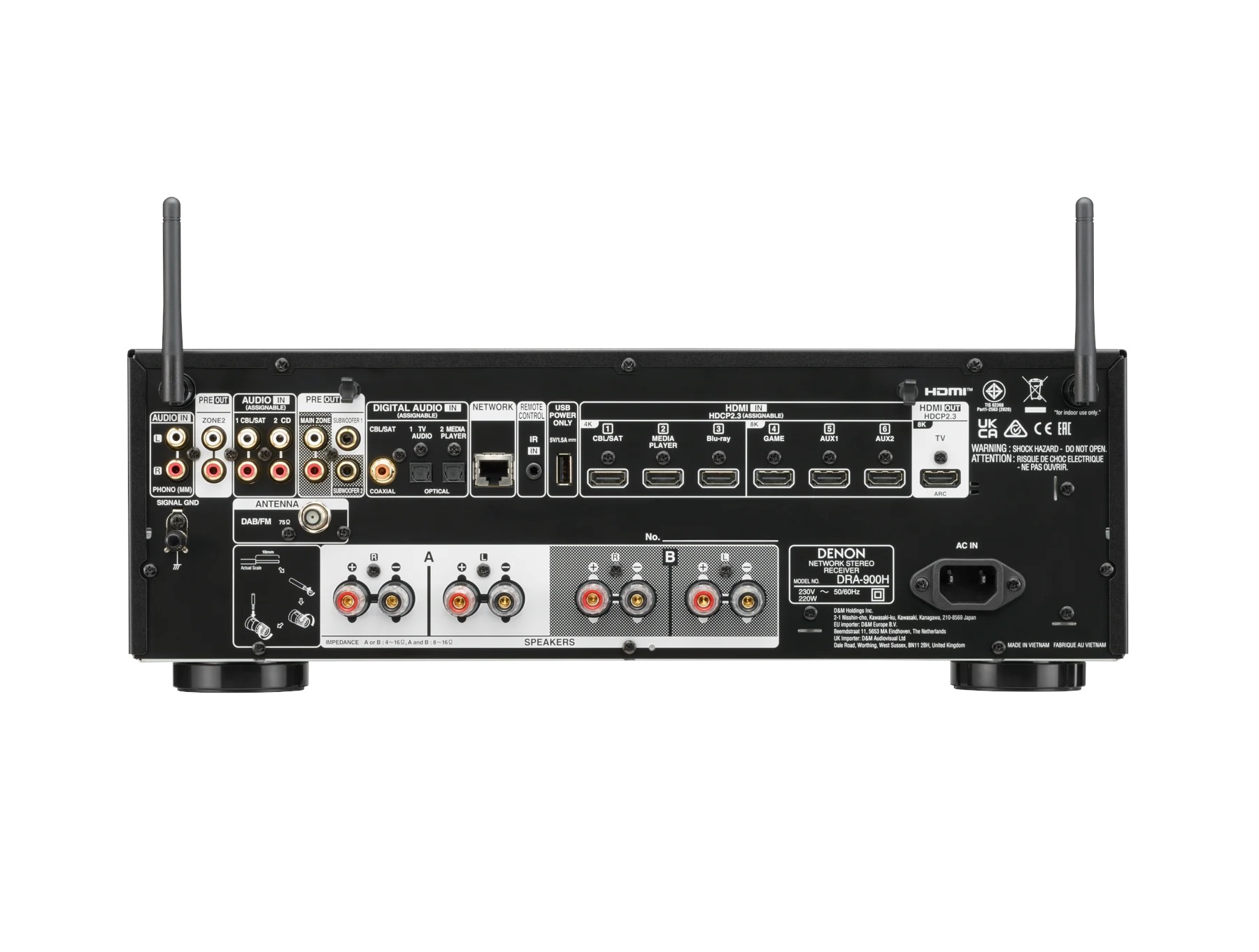 Denon DRA-900H Stereo Receiver Amfi - Görsel 3