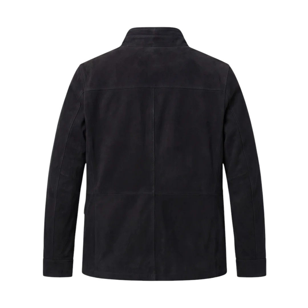 Sherlock Simple Neck Siyah Erkek Ceket - Görsel 3