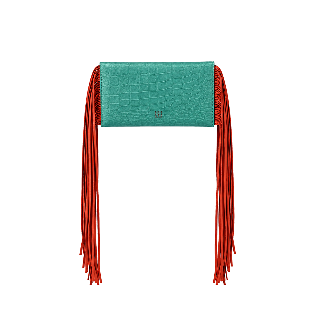 Suedmod The Fringe Aqua Marine Püsküllü Deri Kadın Çanta 3 Suedmod The Fringe Aqua Marine Püsküllü Deri Kadın Çanta - Görsel 2