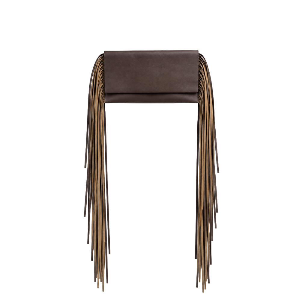 Suedmod The Fringe Bag Kahverengi Püsküllü Deri Çanta