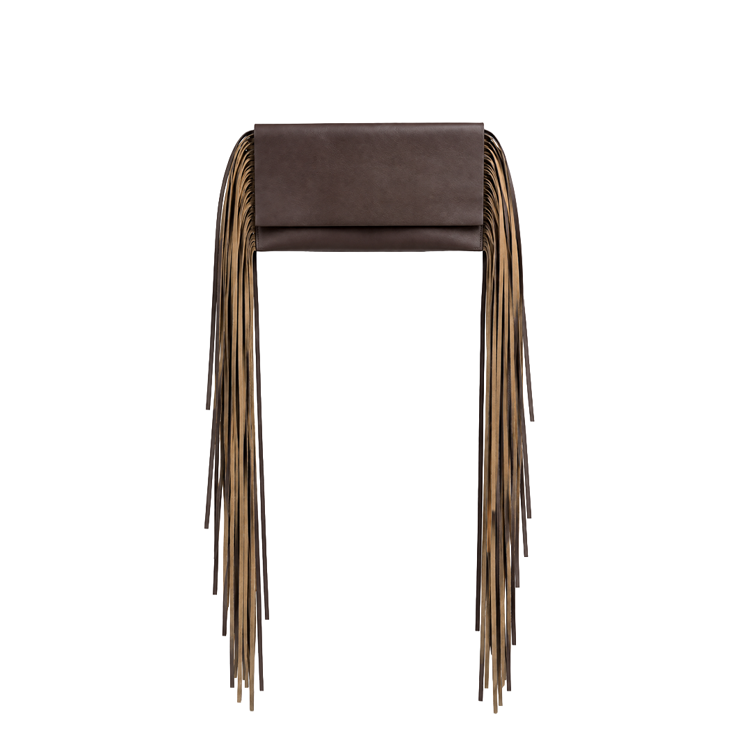Suedmod The Fringe Bag Kahverengi Püsküllü Deri Çanta