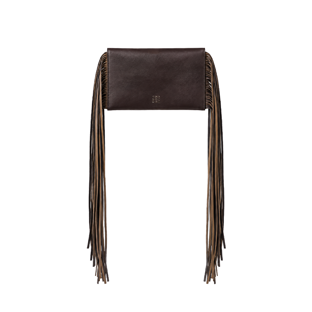 Suedmod The Fringe Bag Kahverengi Püsküllü Deri Çanta - Görsel 2