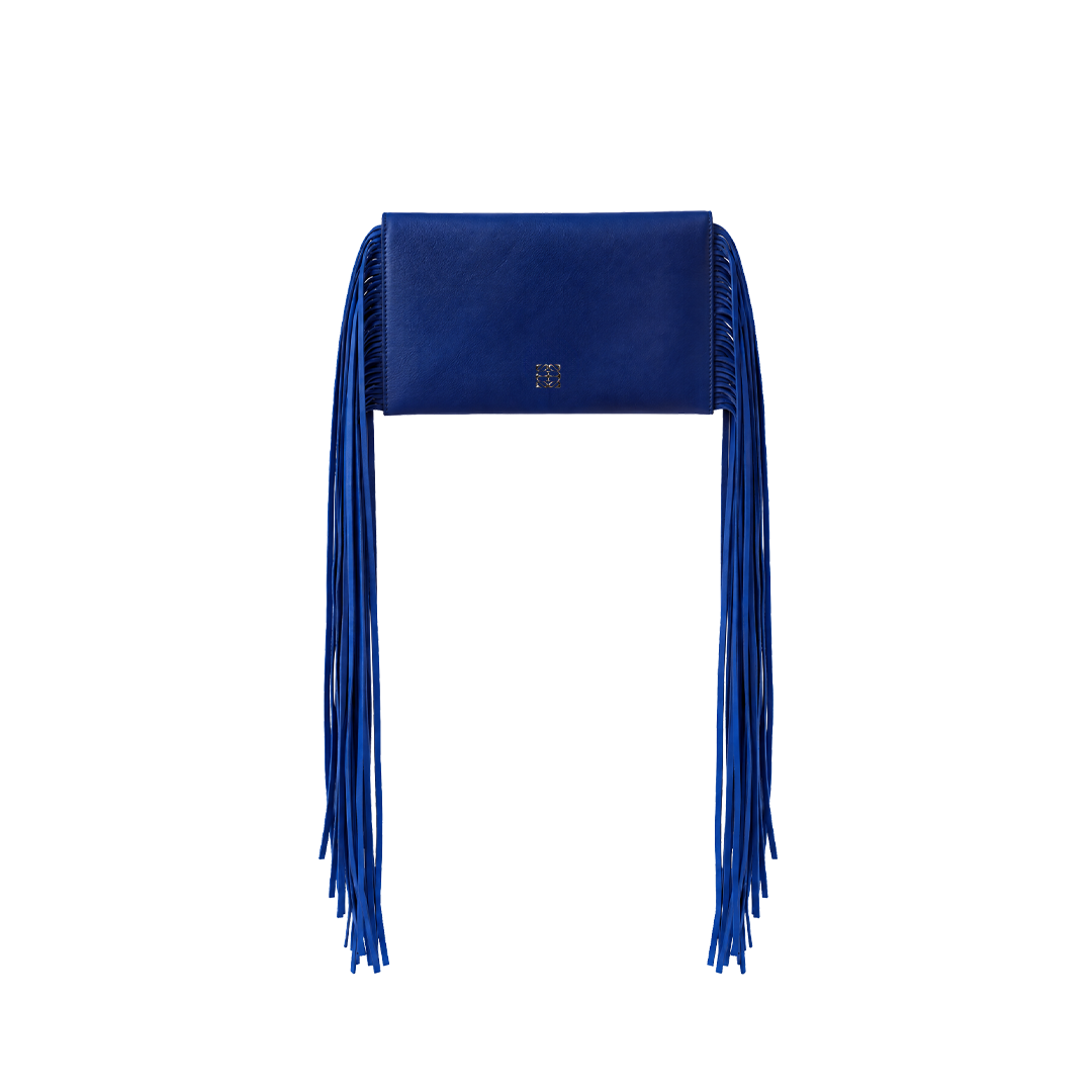 Suedmod The Fringe Bag Cobalt Mavi Püsküllü Deri Çanta 3 Suedmod The Fringe Bag Cobalt Mavi Püsküllü Deri Çanta - Görsel 2
