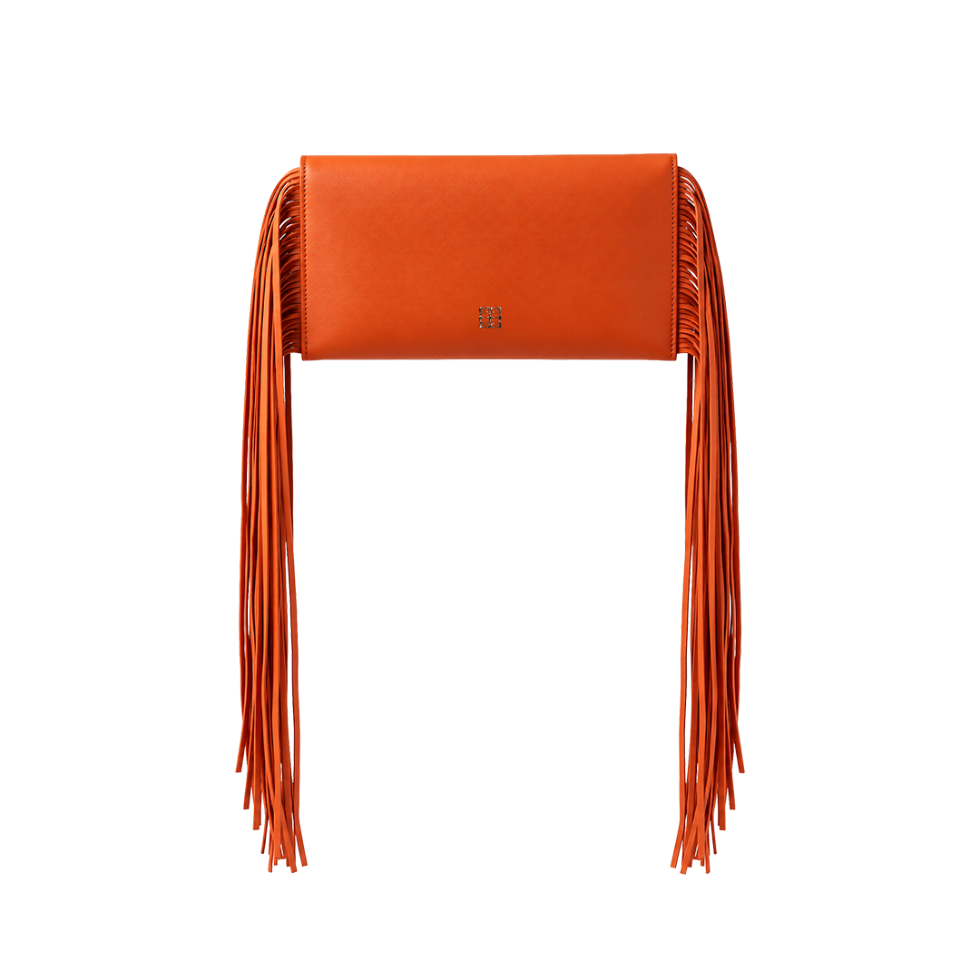 Suedmod The Fringe Bag Turuncu Püsküllü Deri Çanta - Görsel 2