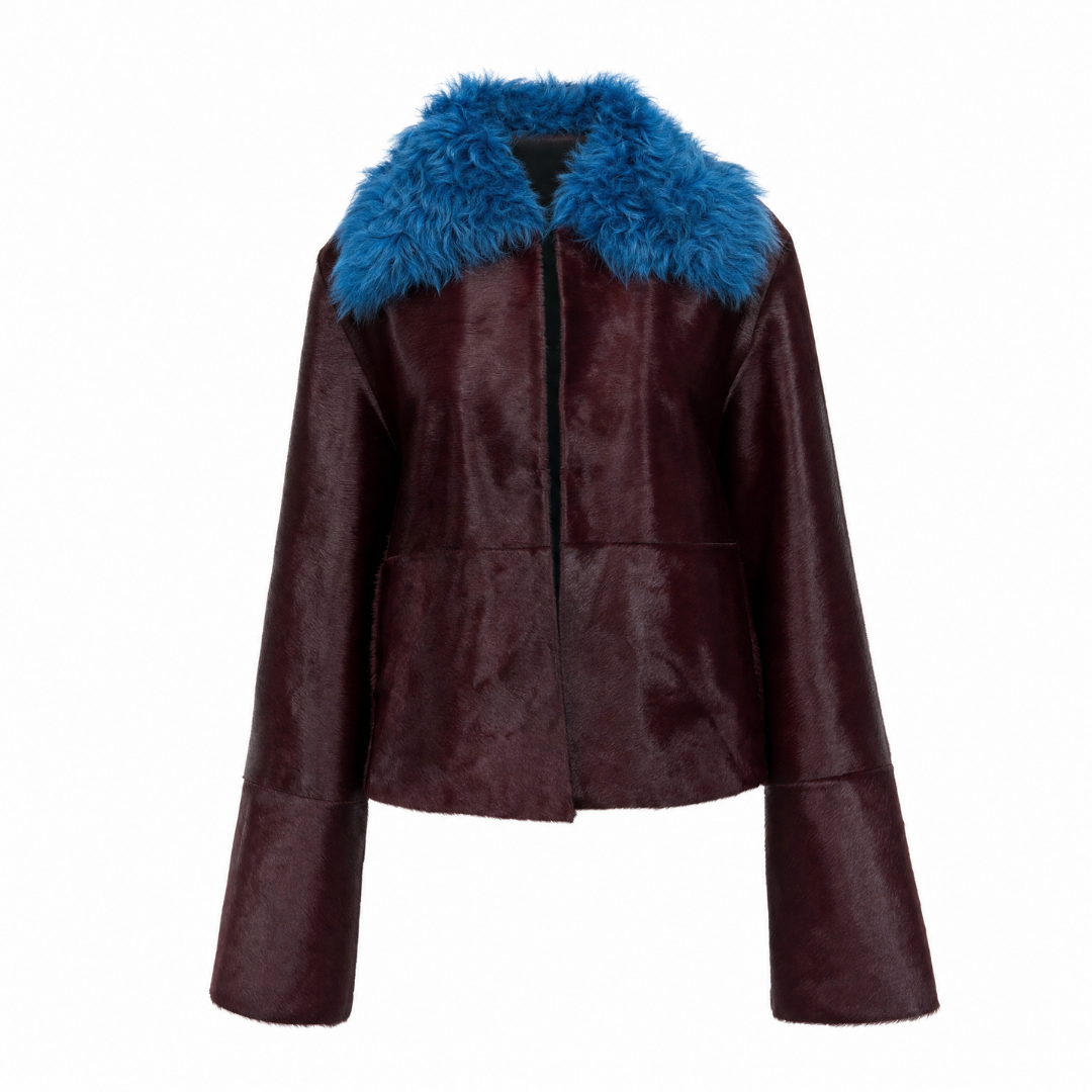 Suedmod Shay Oxblood Deri Ceket