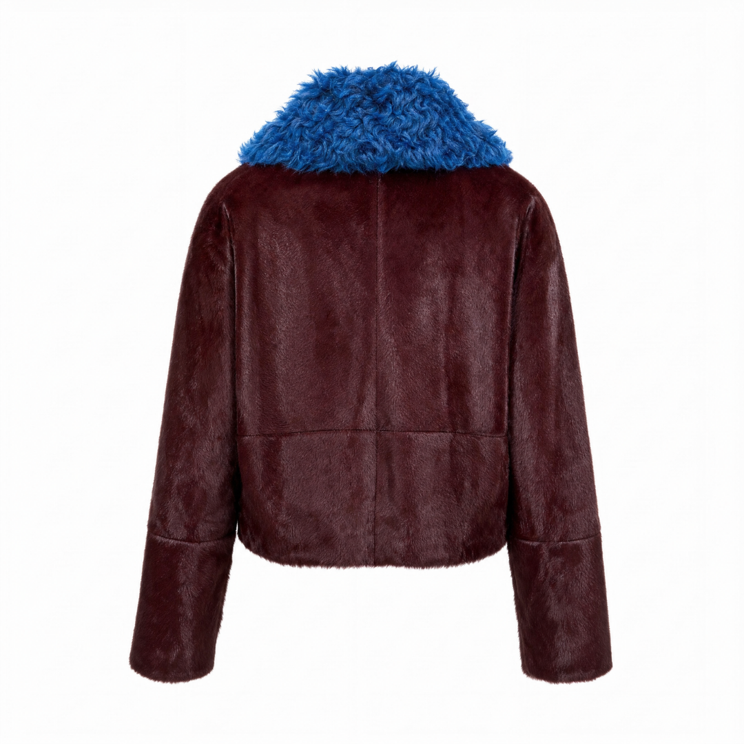 Suedmod Shay Oxblood Deri Ceket - Görsel 2