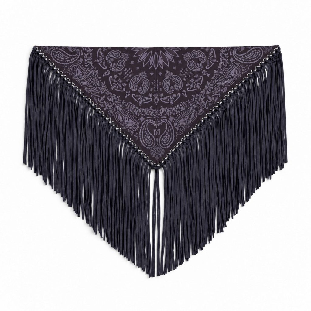 signature large bandanna scarf navy with blue print 83931