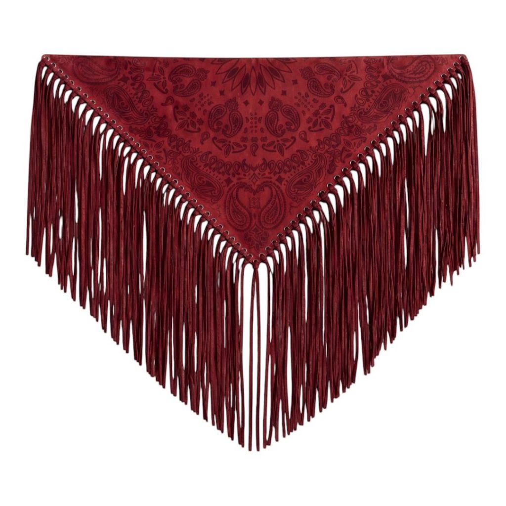 Suedmod Signature Small Kırmızı Süet Şal