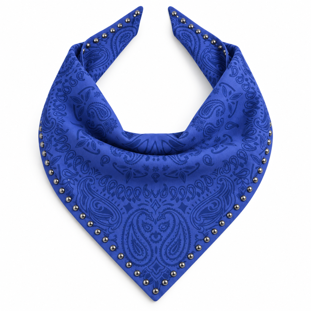 Suedmod Paisley Small Şal Saks Mavi