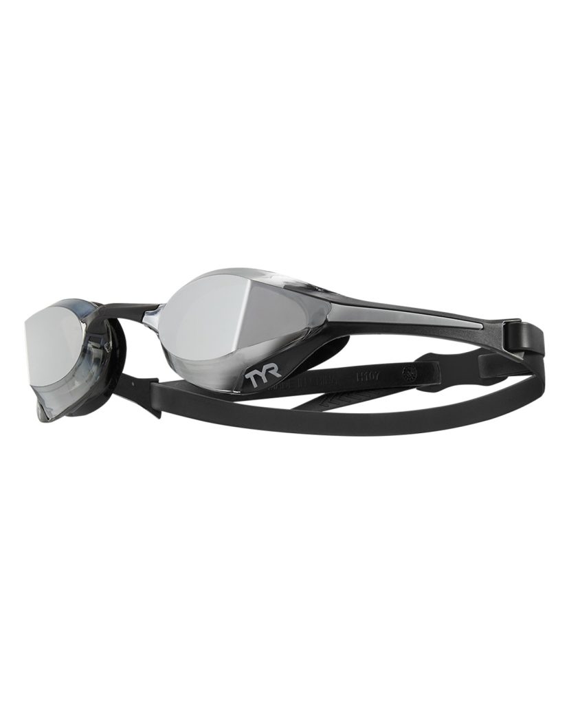 Tyr Tracer-X Elite Aynalı Yetişkin Yüzücü Yarış Gözlüğü - Siyah / Gümüş